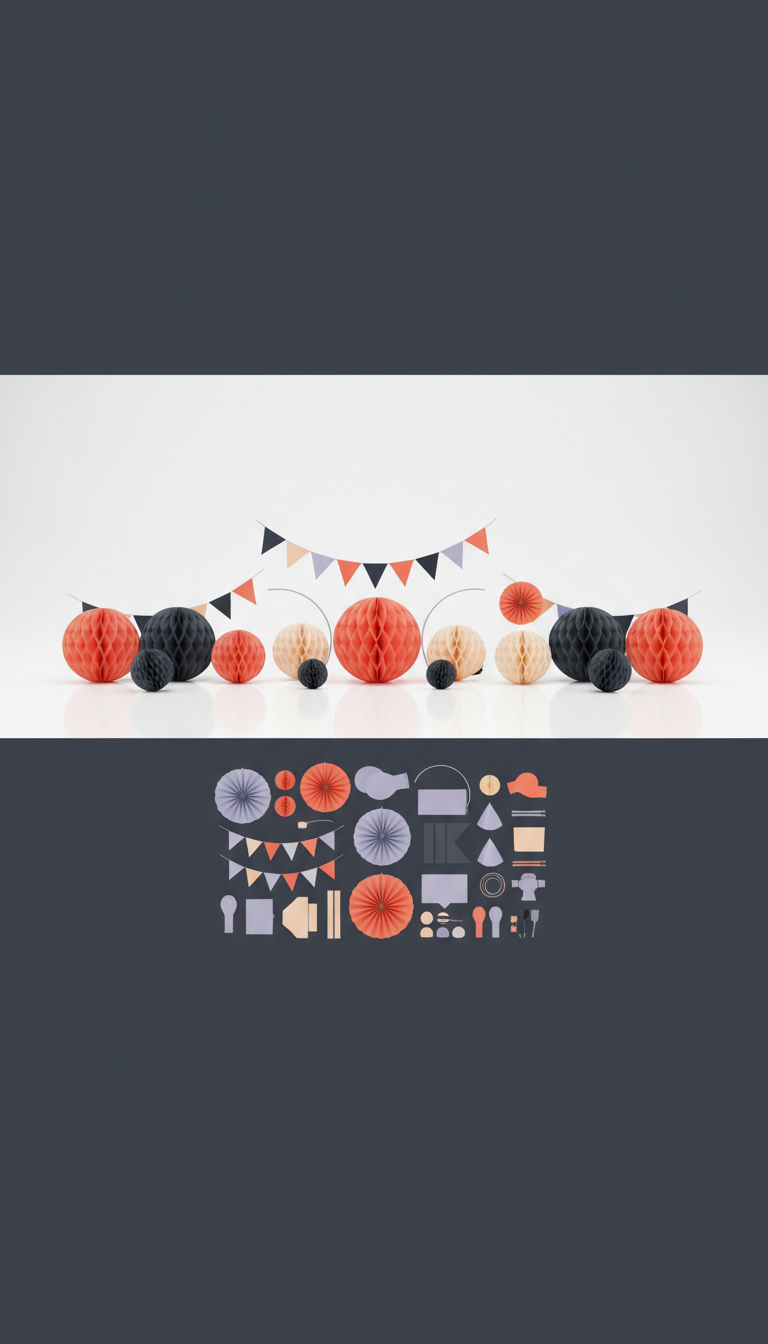 Kit de decoração completo glam