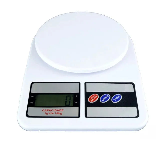 Balança Digital de Cozinha 1g a 10kg | Alta Precisão para Nutrição, dieta e fitness