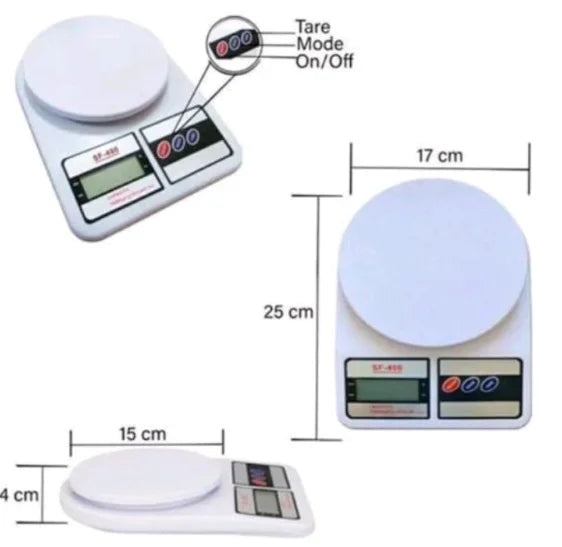 Balança Digital de Cozinha 1g a 10kg | Alta Precisão para Nutrição, dieta e fitness
