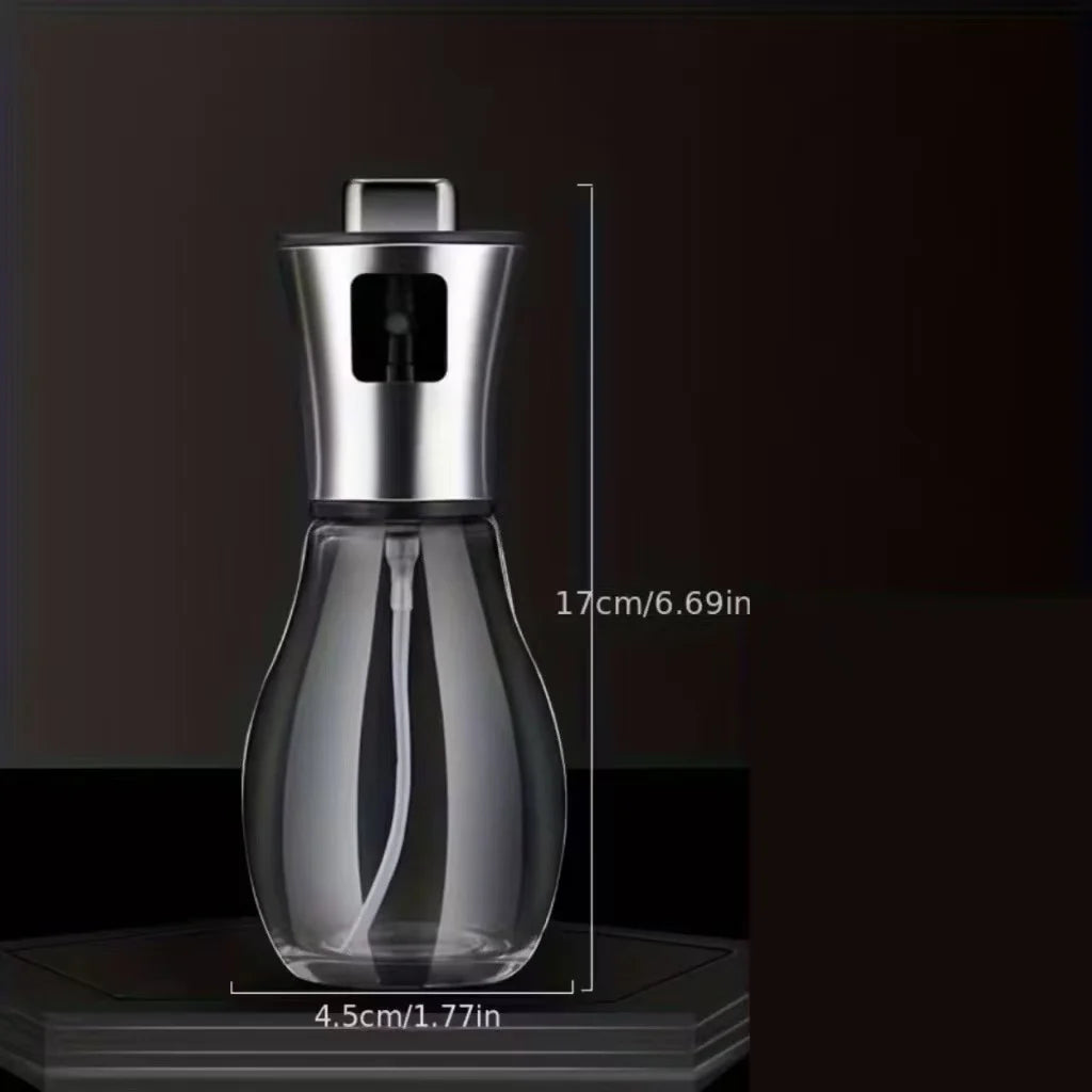 Spray Borrifador Azeite Galheteiro Vidro Inox Pulverizador Vinagre Oleo 200ml Tempero Cozinha