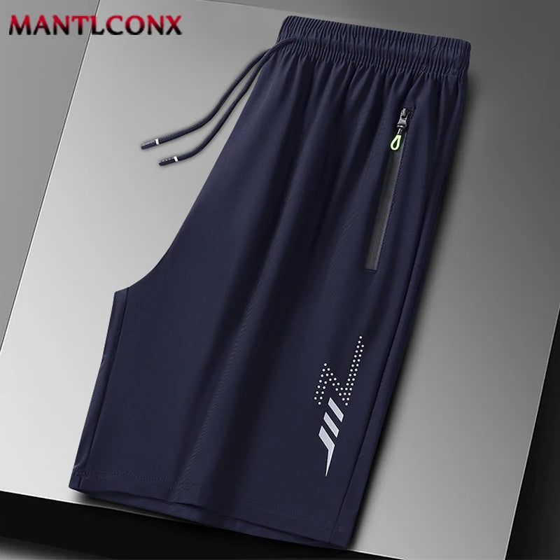 Bermudas Masculinas de Verão, Roupas Esportivas Frescas, Shorts de Corrida, Calças Casuais para Academia, Treinamento e Jogging, Preto e Cinza