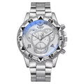 Relógio masculino com pulseira de silicone, relógio de pulso analógico de quartzo, relógios esportivos masculinos