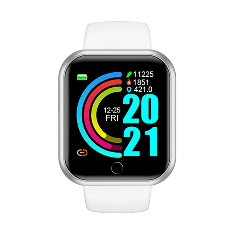 Homens relógios inteligentes tela colorida bluetooth mulher fitness esporte pulseira saúde monitor de sono relógio eletrônico smartwatch alarme y68