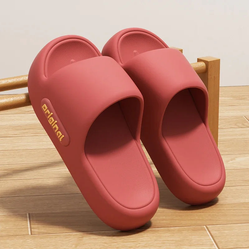 Chinelo Plataforma Grossa de EVA Feminino 2026 Primavera Verão Antiderrapante para Praia, Conforto e Sola Macia, Chinelo Nuvem para Uso Interno
