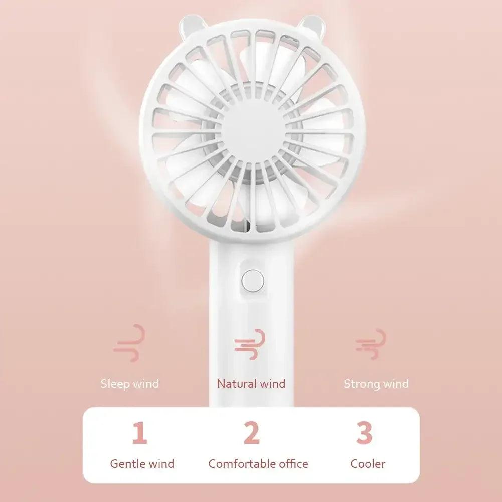 Ventilador portátil portátil pequeno ventilador de refrigeração USB recarregável cílios mudo refrigerador ventilador portátil mini usb recarregável mesa