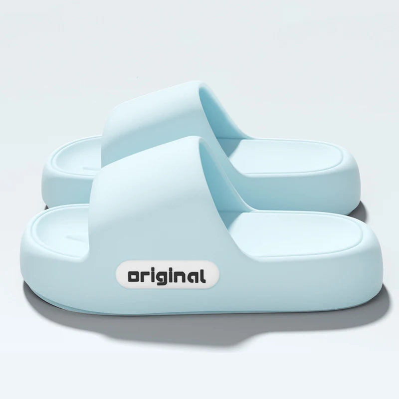Chinelo Plataforma Grossa de EVA Feminino 2026 Primavera Verão Antiderrapante para Praia, Conforto e Sola Macia, Chinelo Nuvem para Uso Interno