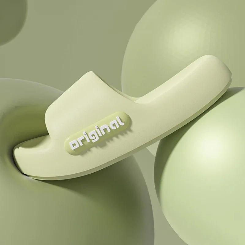 Chinelo Plataforma Grossa de EVA Feminino 2026 Primavera Verão Antiderrapante para Praia, Conforto e Sola Macia, Chinelo Nuvem para Uso Interno