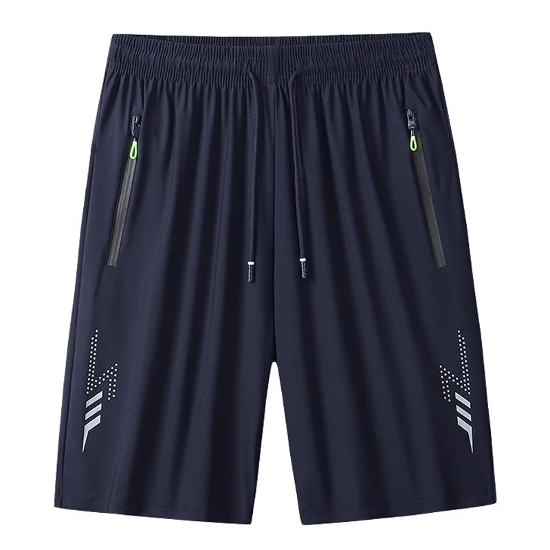Bermudas Masculinas de Verão, Roupas Esportivas Frescas, Shorts de Corrida, Calças Casuais para Academia, Treinamento e Jogging, Preto e Cinza