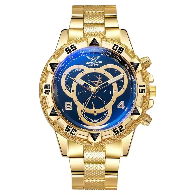 Relógio masculino com pulseira de silicone, relógio de pulso analógico de quartzo, relógios esportivos masculinos