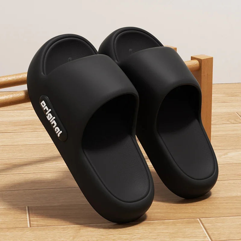 Chinelo Plataforma Grossa de EVA Feminino 2026 Primavera Verão Antiderrapante para Praia, Conforto e Sola Macia, Chinelo Nuvem para Uso Interno