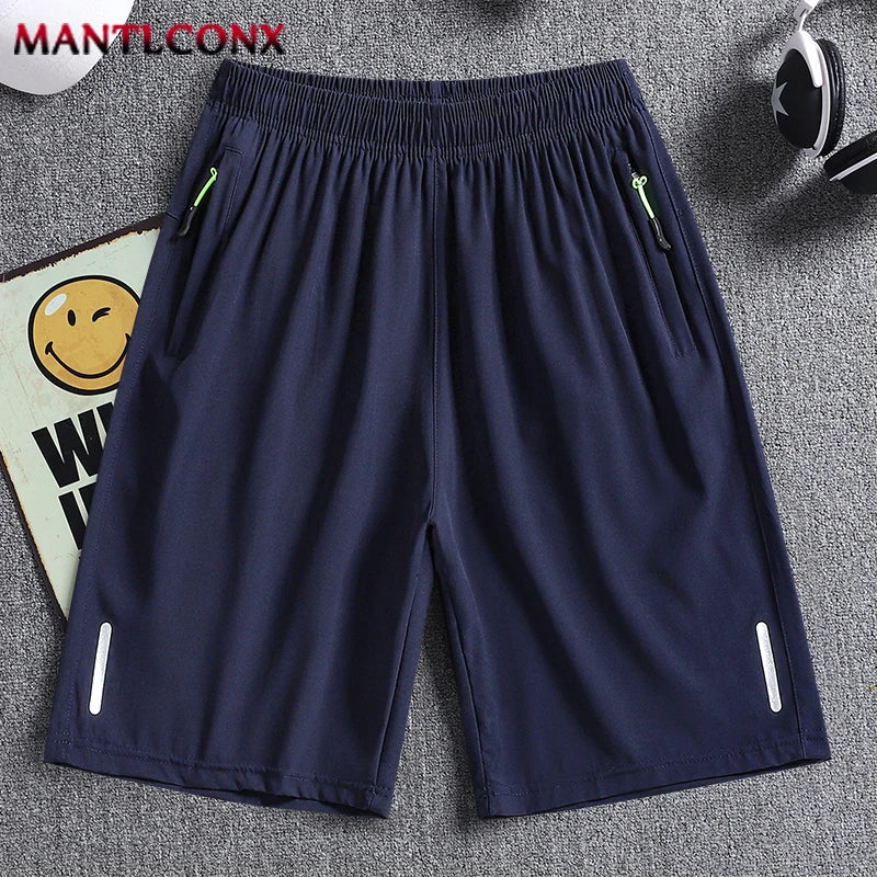 Bermudas Masculinas de Verão, Roupas Esportivas Frescas, Shorts de Corrida, Calças Casuais para Academia, Treinamento e Jogging, Preto e Cinza